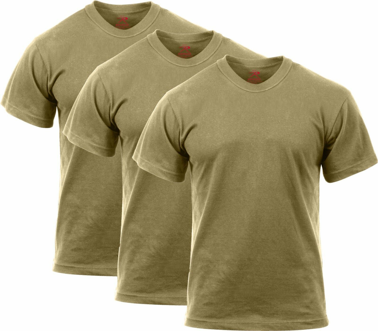 3 Pack - Coyote Brown Official AR 670-1 US Army Solid