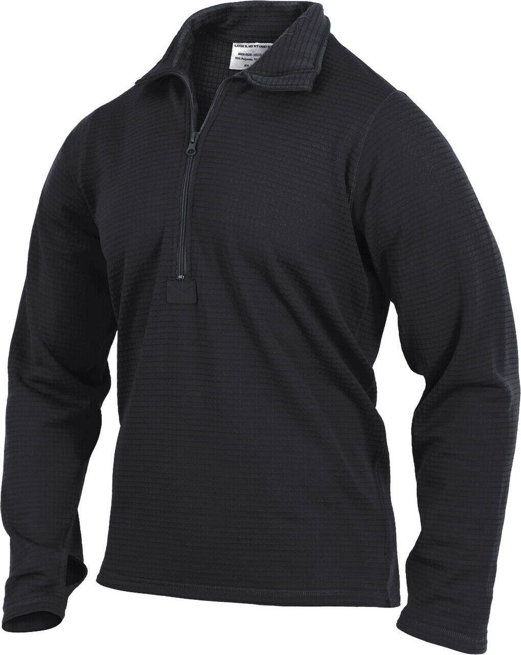 Black Gen III Waffle Top Thermal Underwear Level II ECWCS