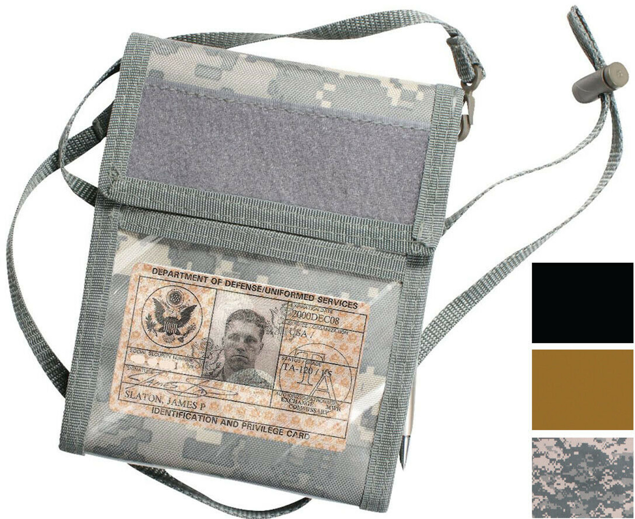 Tactical ID Holder Neck Wallet – Olive Planet