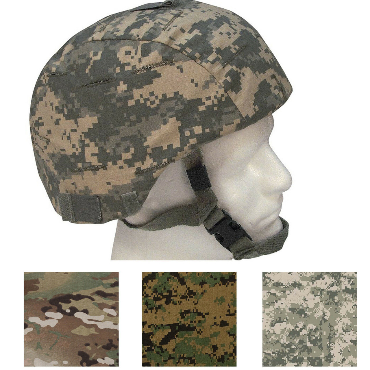 Tactical MICH Helmet Cover, Military Camo Army ACU Multicam Scorpion OCP  Combat