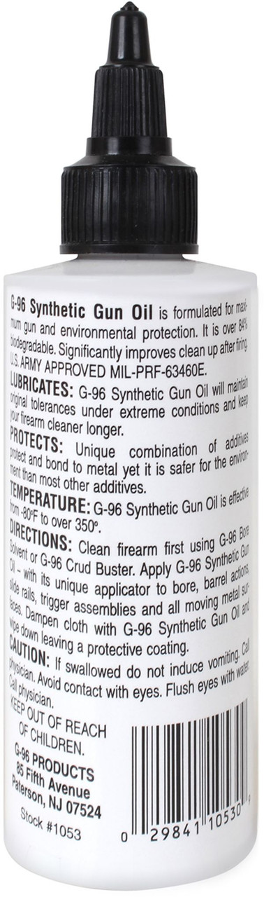 G96 CLP Synthetic Gun Oil 4 oz Bottle Military US Army Lubricate Protect  Metal