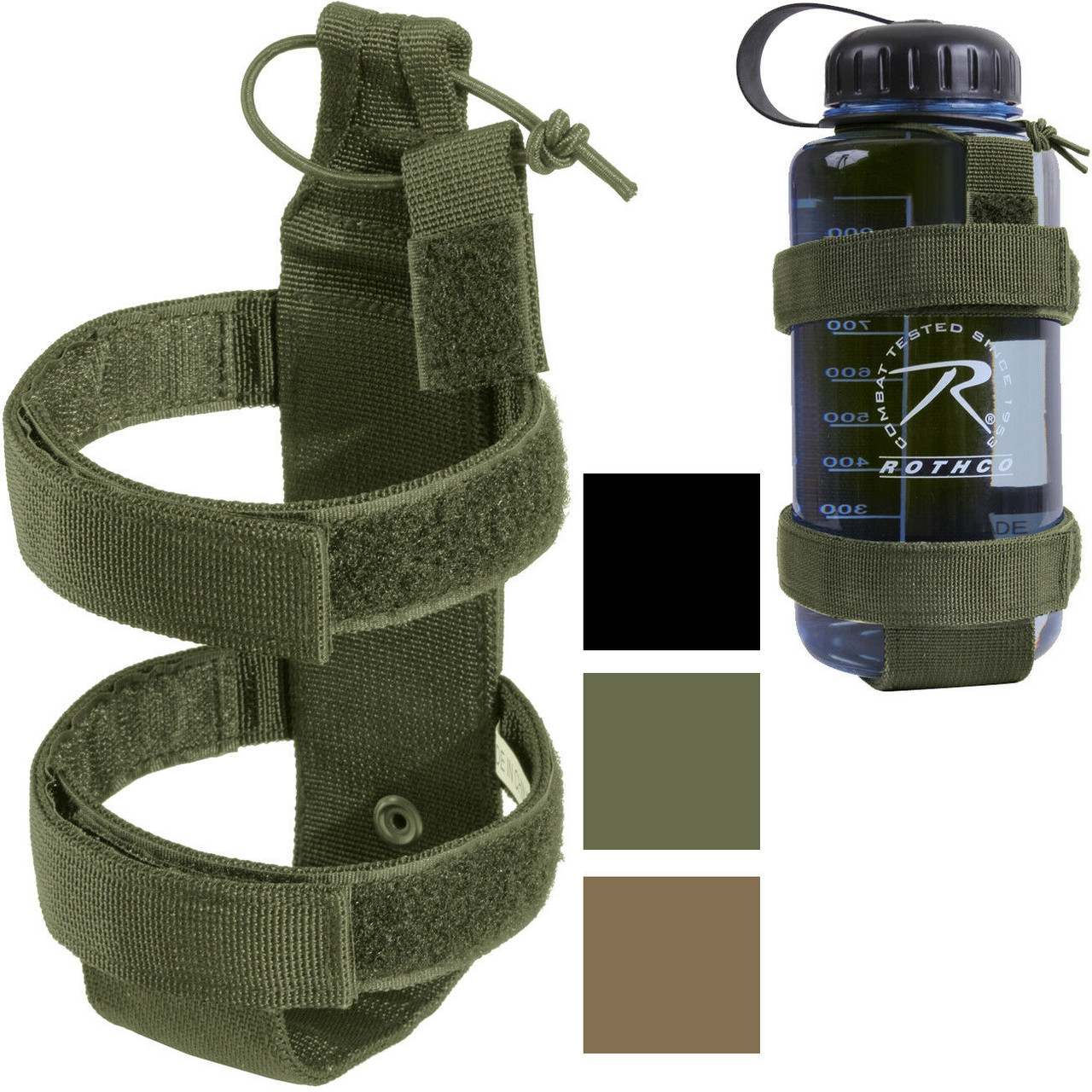 Rothco Coyote Brown Lightweight Molle Bottle Carrier