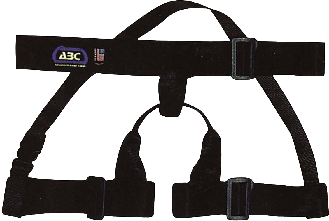 Beginner Rappelling Harness Black ABC Adjustable Rappelling Guide Body Harness