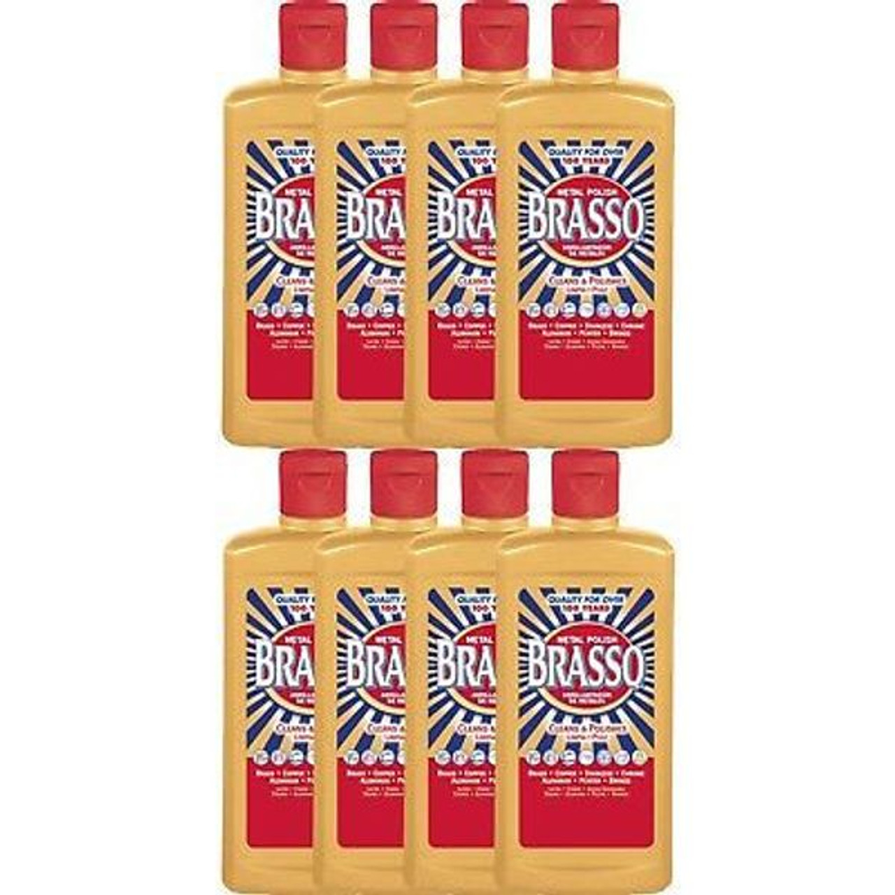 8 Pack - Brasso Metal Polish & Cleaning Liquid