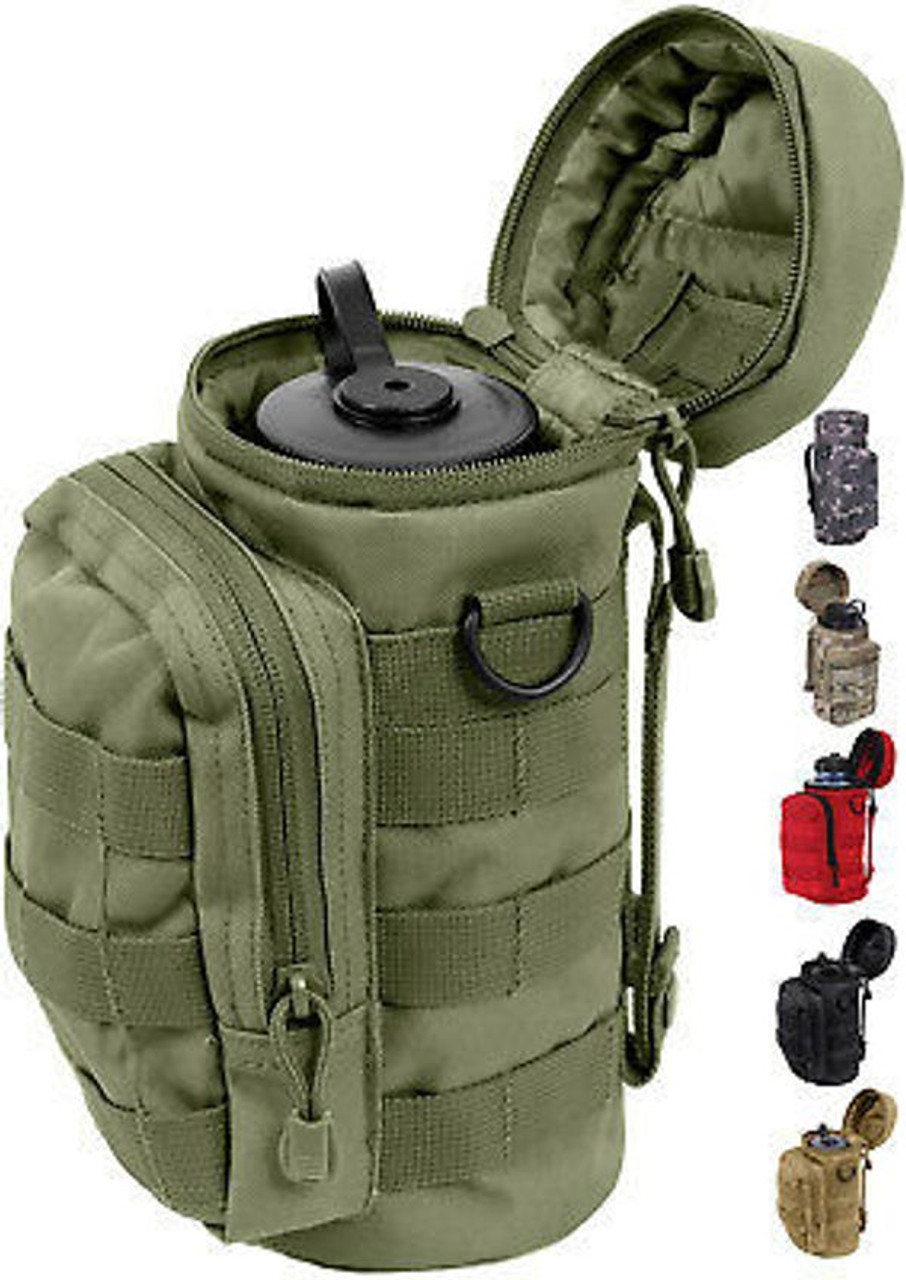 Tactical MOLLE Water Bottle Carrier Pouch Holder Military Army
