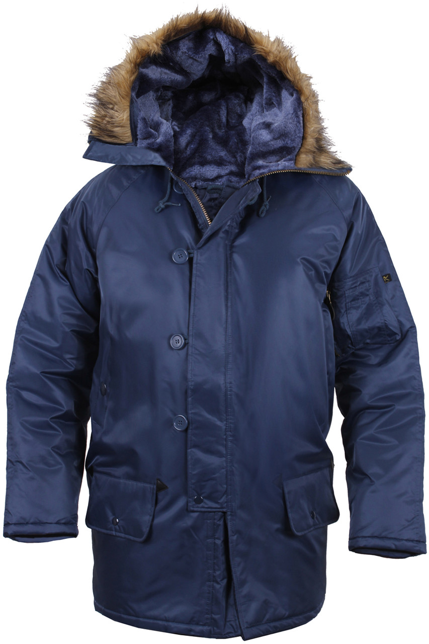 Cold Weather N-3B Military Snorkel Parka Jacket Long Insulated N3B