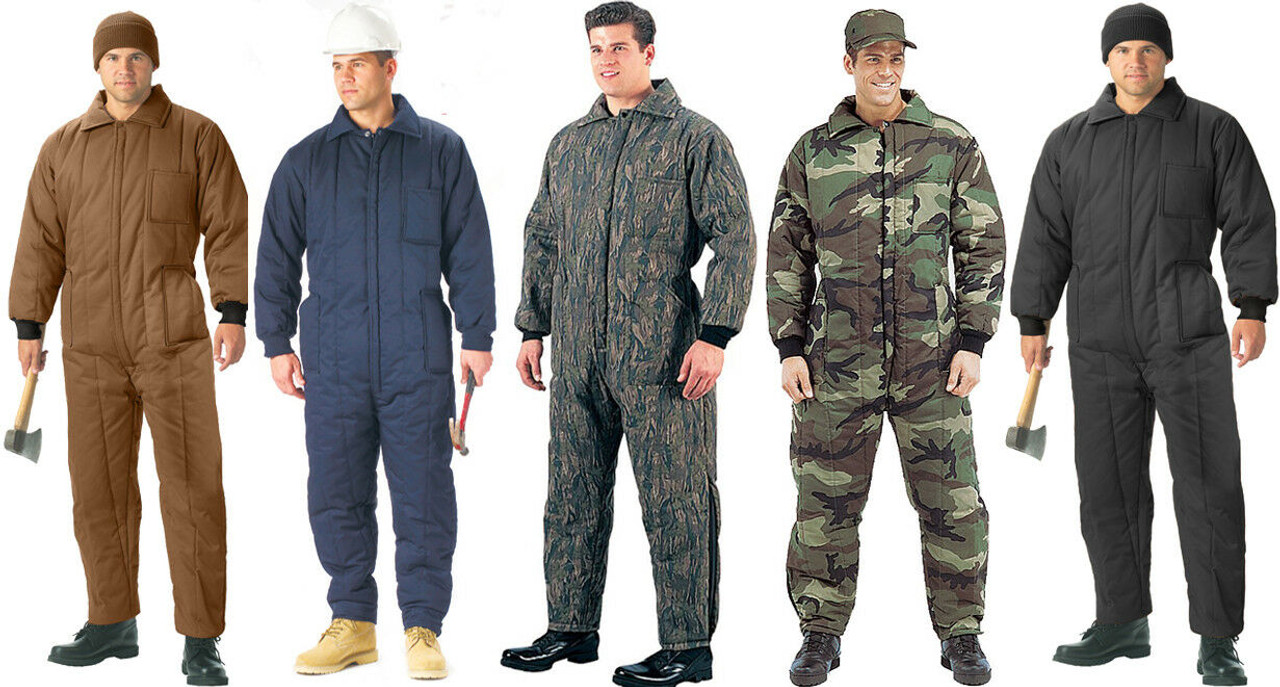 Cold Weather Heavy Duty Insulated Coveralls Jumpsuit Snow Work Suit