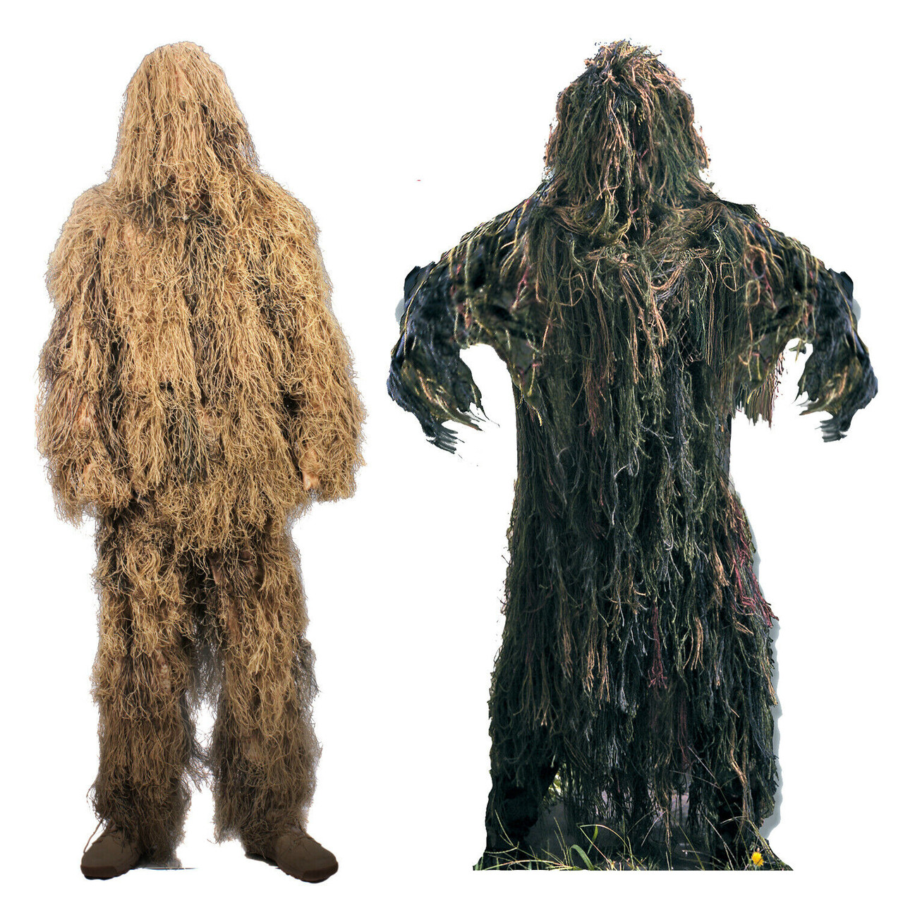 Pantalon Et Veste Ghillie Camouflage Pour Enfant - Taille Moyenne - Costume Paintball