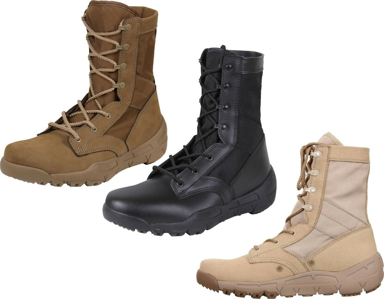 Lightweight Tactical Boots V-Max Leather All Purpose Military