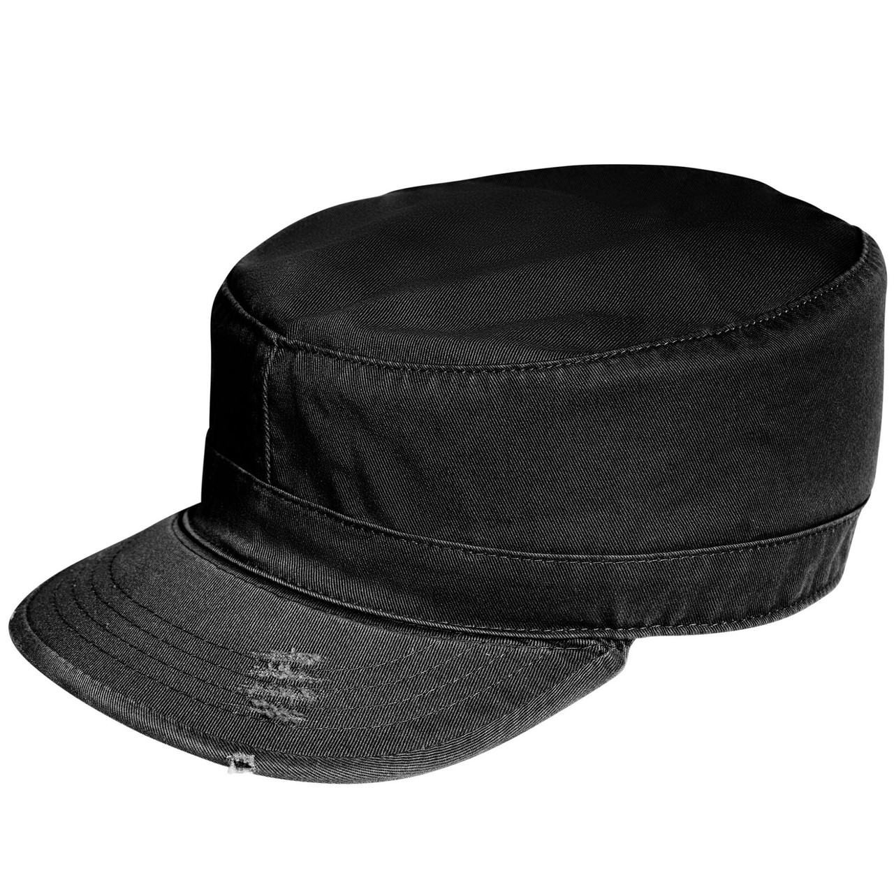 Vintage Fatigue Hat Fitted Army Uniform Military Patrol Washed