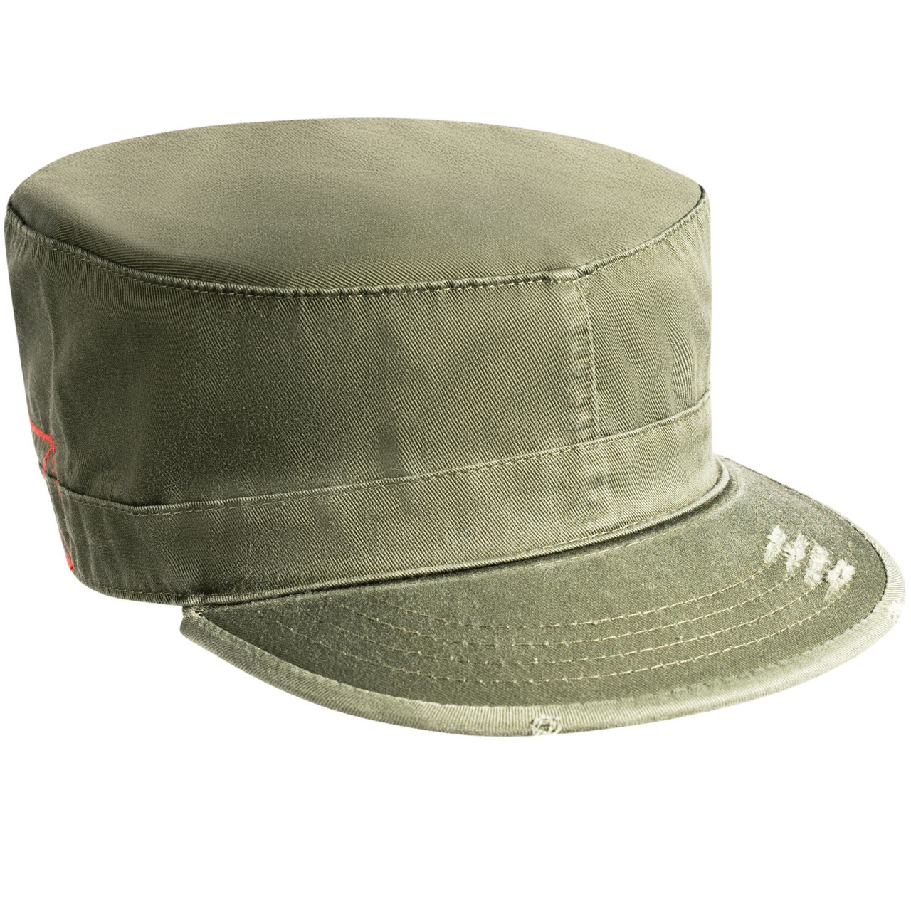 Vintage Fatigue Hat Fitted Army Uniform Military Patrol