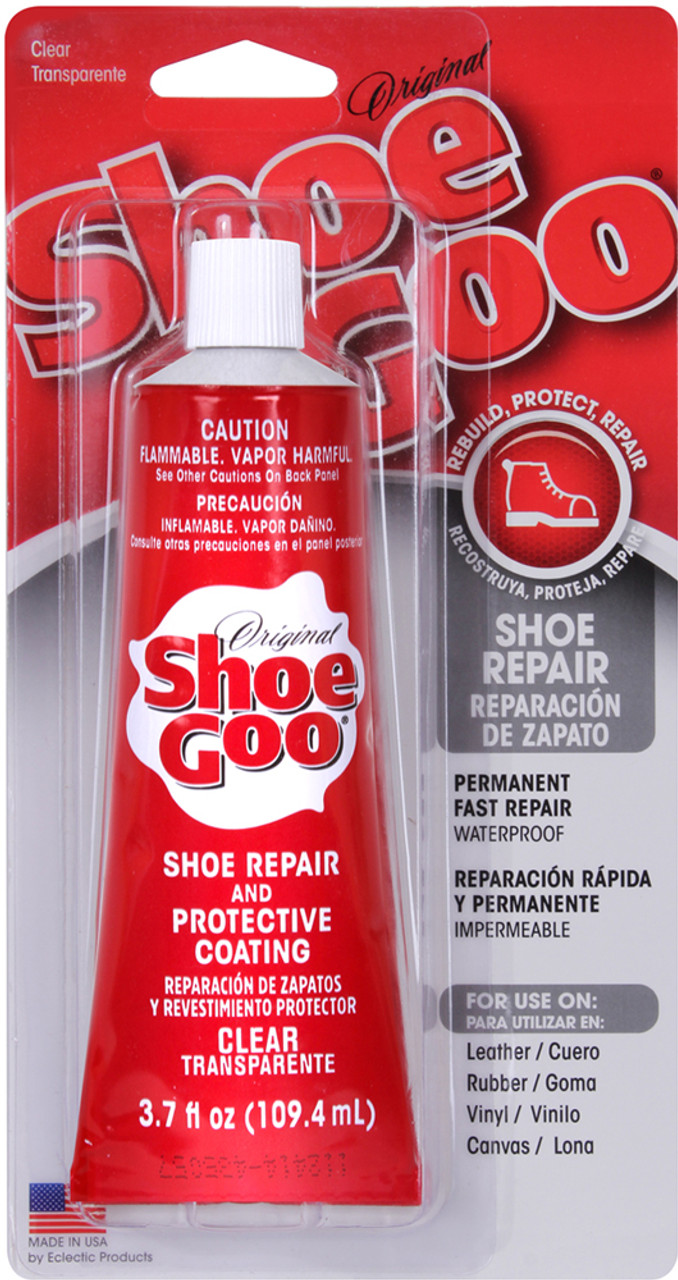 Eclectic Shoe Goo Shoe Repair Adhesive, Clear, 3.7 Fl. Oz.