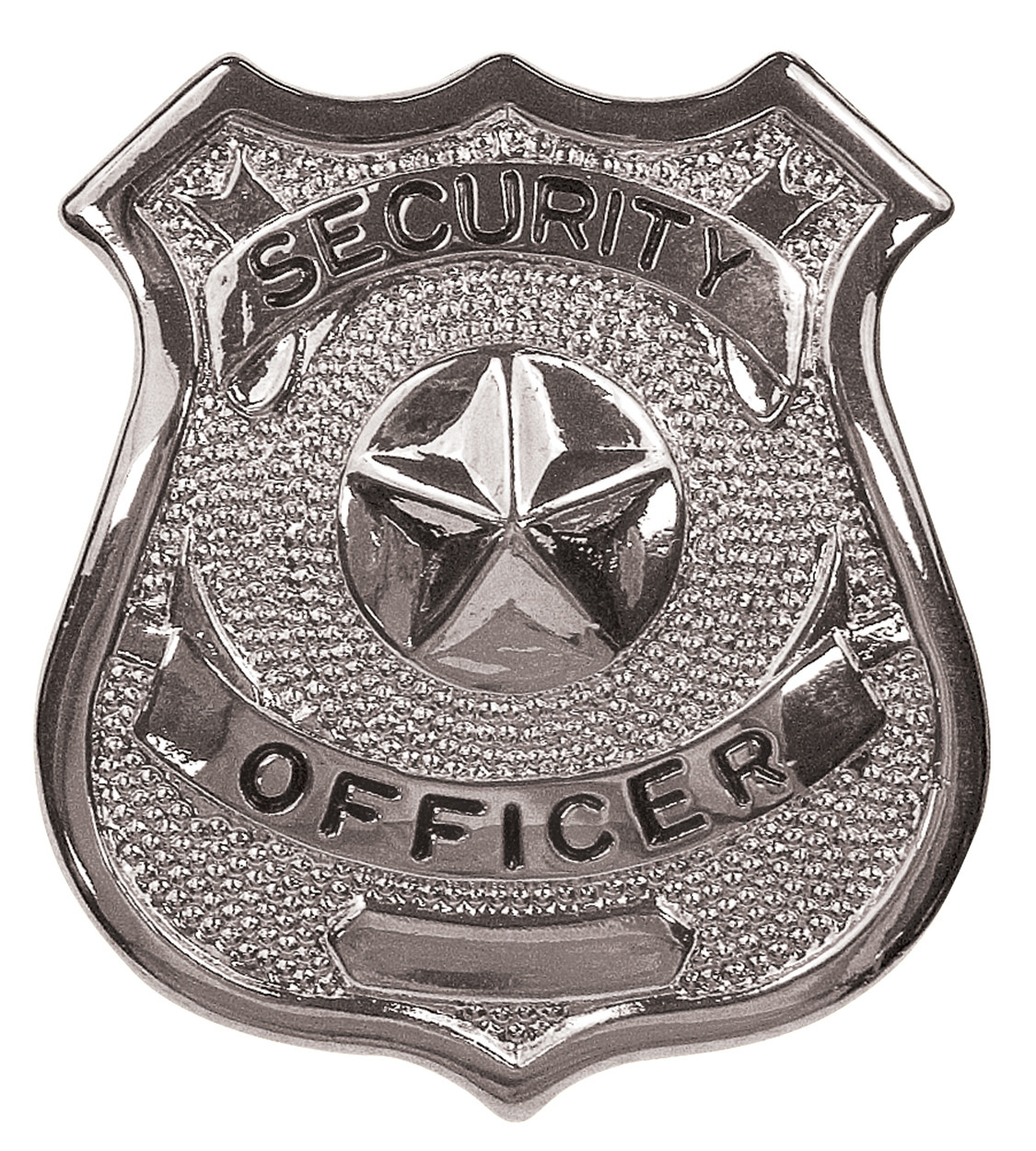 Silver - SECURITY OFFICER Pin-On Badge