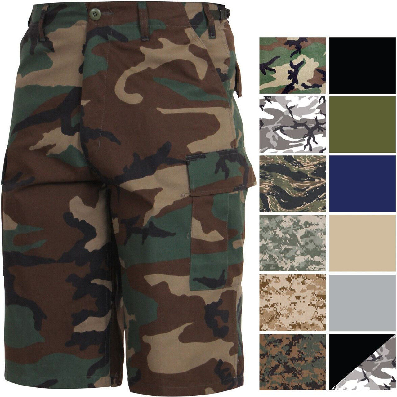 Colored Camo BDU Shorts - Military Depot