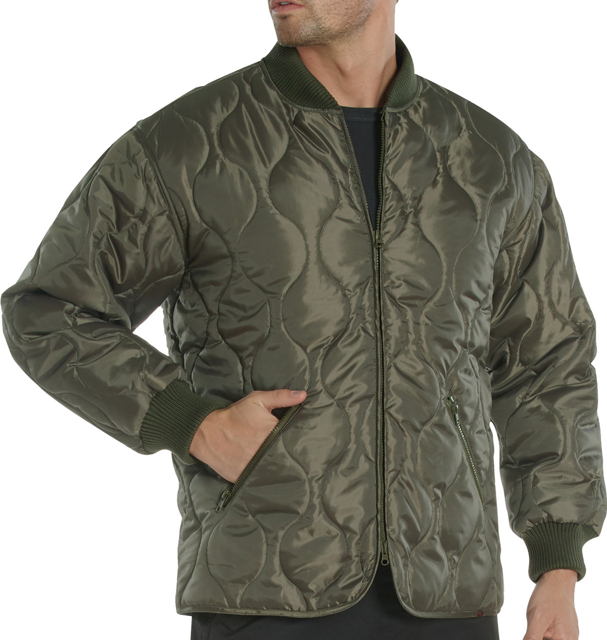 Quilted Woobie Jacket, Smoking Jacket, Field Jacket Liner, Liner, Jacket  Liner