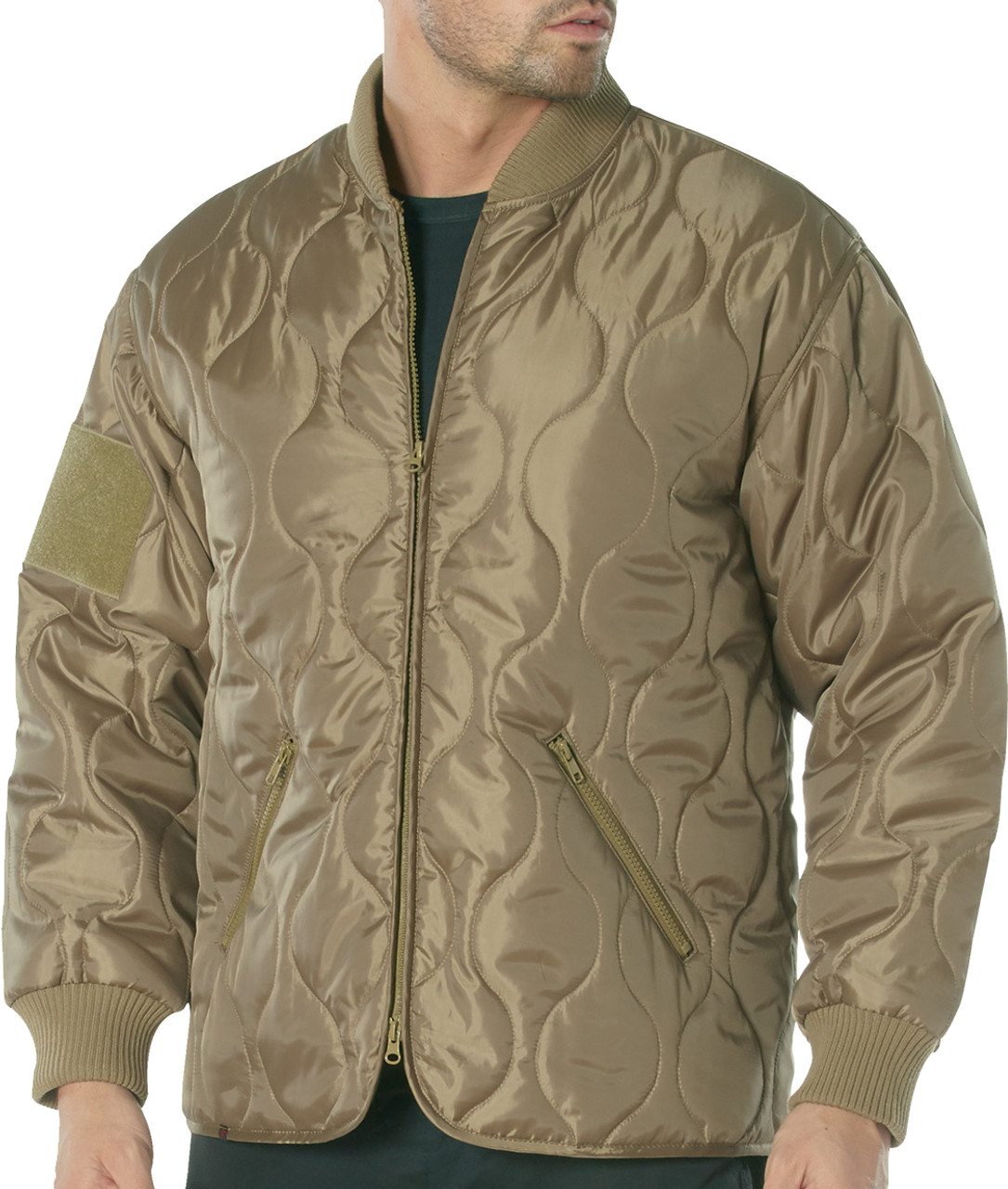 Concealed Carry Quilted Woobie Jacket Poncho Liner Bomber Style