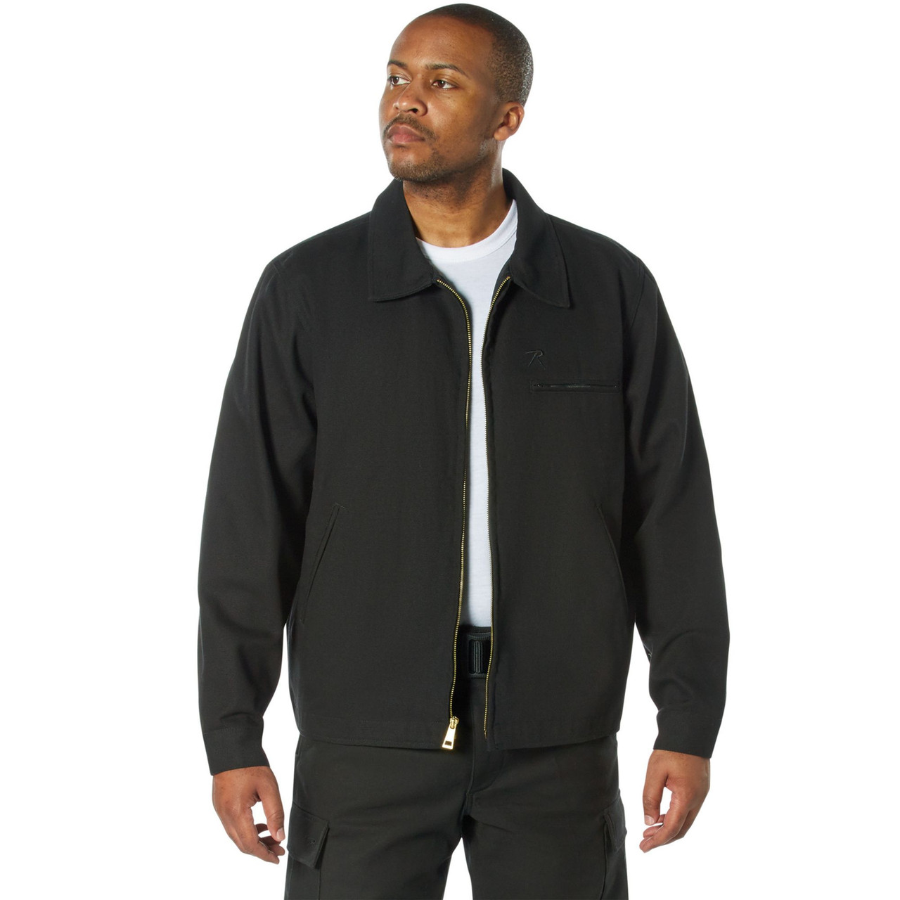 Men's Lightweight Canvas Work Jacket – Rugged Water-Resistant