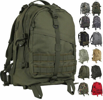 Large Tactical Backpack Military Bag Army Assault Pack Transport MOLLE Knapsack