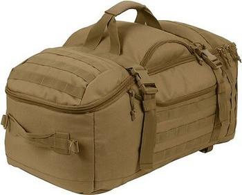 Coyote Brown Tactical Mission Duffle Carry Bag Multi Convertible Backpack Coyote Brown Tactical Mission Duffle Carry Bag Multi Convertible Backpack