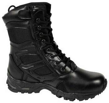 Black Forced Entry Deployment Combat Boots Side Zipper 8" High Top Black Forced Entry Deployment Combat Boots Side Zipper 8" High Top