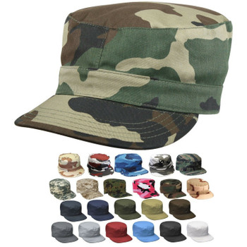 2 Pieces Breathable Cadet Military Cap Mesh Army Cap Sunshade Military Flat  Top Cap Black, Army Green