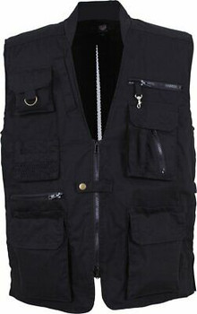 Black Multi-Pocket Cargo Tactical Concealed Carry Travel Vest  Black Multi-Pocket Cargo Tactical Concealed Carry Travel Vest