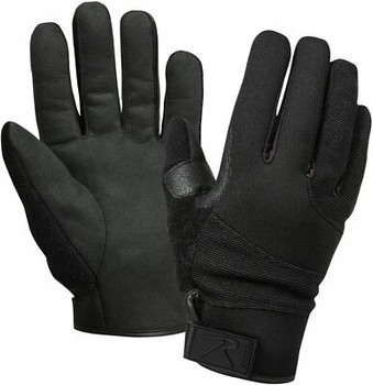 Black Cold Weather Cut Resistant Street Shield Work Gloves Black Cold Weather Cut Resistant Street Shield Work Gloves