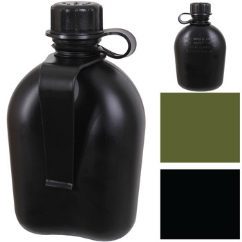 1 Quart Plastic Canteen with Removable Belt Clip US Military Surplus Camping 1 Quart Plastic Canteen with Removable Belt Clip US Military Surplus Camping