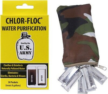Chlor-Floc Genuine GI Water Purification Powder Packets