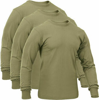  BUNKER 27 3-Pack Coyote Brown T-Shirt Military AFI 36-2903 & AR  670-1 Compliant: Clothing, Shoes & Jewelry
