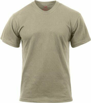 Mens Desert Sand Moisture Wicking Solid Military T-Shirt Mens Desert Sand Moisture Wicking Solid Military T-Shirt