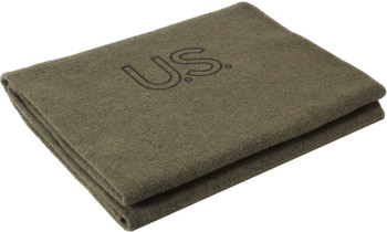 Olive Drab U.S. Stamp Wool Blanket US Army Genuine GI Warm Bed Throw Cover 62" x 82"  Olive Drab U.S. Stamp Wool Blanket US Army Genuine GI Warm Bed Throw Cover 62" x 82"