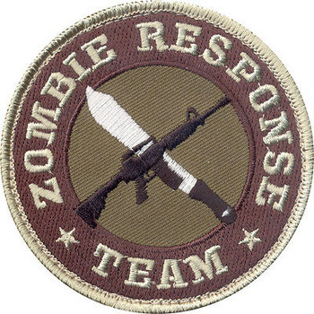 Zombie Response Team Circle Patch Embroidered w/ Hook Back Zombie Response Team Circle Patch Embroidered w/ Hook Back