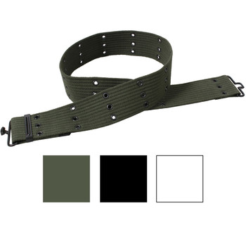 Military Pistol Belt Cotton Canvas 42" Long US WWII Type Paratrooper Infantry M1936  Tactical Army Infantry Grommet Adjustable Military Pistol Belt Cotton Canvas 42" Long US WWII Type Paratrooper Infantry M1936  Tactical Army Infantry Grommet Adjustable