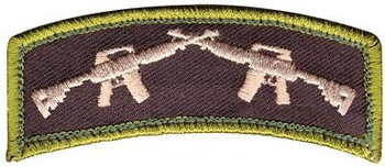 Crossed Rifles Morale Patch - 3" x 1.25" Crossed Rifles Morale Patch - 3" x 1.25"
