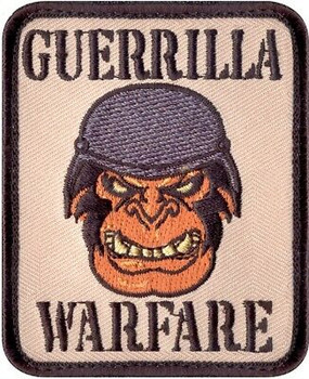 Guerrilla Warfare Hook & Loop Morale Patch 2.5" x 3" Guerrilla Warfare Hook & Loop Morale Patch 2.5" x 3"