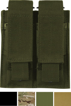 Double Pistol Magazine Holder Military MOLLE Pouch