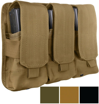 Universal Triple Mag Pouch Belt Rifle Gun Magazine Case Cover with MOLLE Straps Universal Triple Mag Pouch Belt Rifle Gun Magazine Case Cover with MOLLE Straps