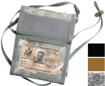 Tactical ID Badge Holder Military Neck Strap Photo Tri Fold Wallet with Lanyard Tactical ID Badge Holder Military Neck Strap Photo Tri Fold Wallet with Lanyard