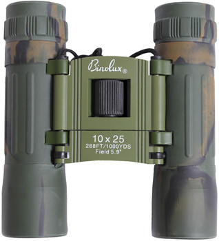 Woodland Camouflage 10 x 25MM Compact Binoculars Woodland Camouflage 10 x 25MM Compact Binoculars