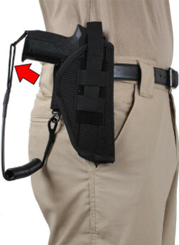 Tactical Pistol Lanyard Holster Black Military Law Enforcement Gear Tactical Pistol Lanyard Holster Black Military Law Enforcement Gear