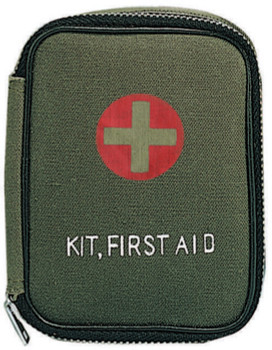 Olive Drab Military Zipper First Aid Kit with Supplies Olive Drab Military Zipper First Aid Kit with Supplies
