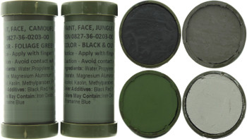2 Pack - Foliage Green Military Camouflage Paint Sticks