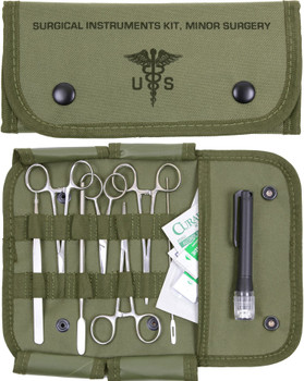 Surgical Instruments Kit and Molle Pouch