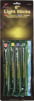 4 Pack Glow In The Dark Chemical Lightsticks 12 Hours Long Lasting