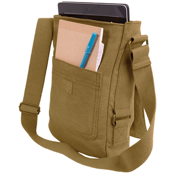  ARMYU Olive Green Original Heavyweight Cotton Canvas Classic  Heavyweight Military Messenger Bag + Streamer