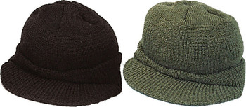 Jeep Cap Official Genuine GI Warm Beanie Skull Visor With Brim USA Made Jeep Cap Official Genuine GI Warm Beanie Skull Visor With Brim USA Made