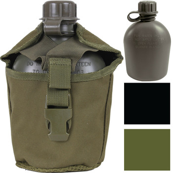 Newest G.I. Army Titanium Canteen Military Cup 1000ml Water Bottle