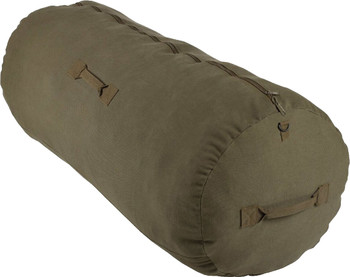 Olive Drab Cotton Canvas Side Zipper Sports Gym Travel Duffle Bag Duffel Olive Drab Cotton Canvas Side Zipper Sports Gym Travel Duffle Bag Duffel