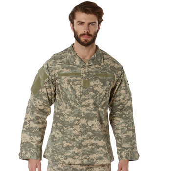ACU Digital Camo Combat Uniform Shirt Military Tactical Long Sleeve Ripstop Army Field Shirt